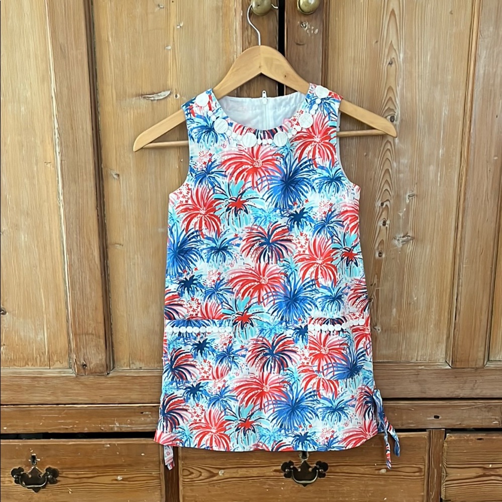 Tropical Print Kids Dress - Red, Blue, White from Lily Pulitzer